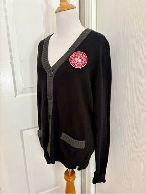 Illinois State University Collegiate Button Front Cardigan Sweater